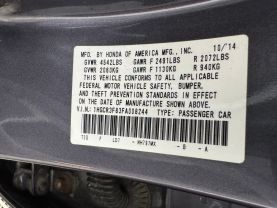 2015 HONDA ACCORD SEDAN 4-CYL, I-VTEC, 2.4 LITER EX-L SEDAN 4D