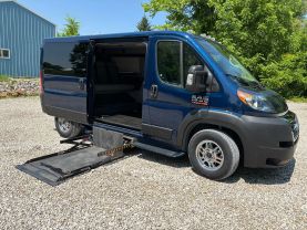 2021 RAM PROMASTER CARGO VAN PASSENGER V6, VVT, 3.6 LITER 1500 LOW ROOF VAN 3D at T&T Repairables - used car dealership in Spencer, Indiana.