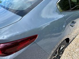 2022 MAZDA MAZDA3 SEDAN 4-CYL, SKYACTIV-G, 2.5 LITER CARBON EDITION SEDAN 4D at T&T Repairables - used car dealership in Spencer, Indiana.