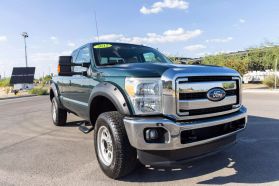 2012 FORD F250 SUPER DUTY SUPER CAB PICKUP V8, FLEX FUEL, 6.2 LITER LARIAT PICKUP 4D 6 3/4 FT