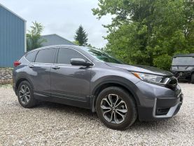 2022 HONDA CR-V SUV 4-CYL, TURBO, 1.5 LITER EX-L SPORT UTILITY 4D at T&T Repairables - used car dealership in Spencer, Indiana.
