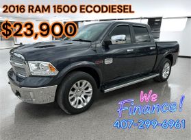 2016 RAM 1500 CREW CAB PICKUP V6 TURBO ECODIESEL 3.0 LARAMIE LONGHORN PICKUP 4D 5 1/2 FT