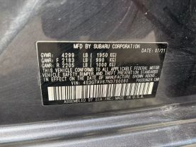 2022 SUBARU IMPREZA WAGON 4-CYL, 2.0 LITER PREMIUM WAGON 4D at T&T Repairables - used car dealership in Spencer, Indiana.