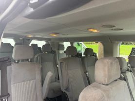 2016 FORD TRANSIT 350 WAGON PASSENGER V6, FLEX FUEL, 3.7 LITER XLT W/LOW ROOF W/60/40 SIDE DOOR VAN 3D
