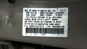 2014 HONDA ACCORD