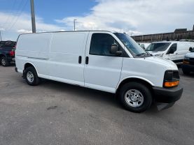 2017 CHEVROLET EXPRESS 3500 CARGO CARGO V8, FLEX FUEL, 6.0 LITER EXTENDED VAN 3D