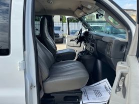 2018 CHEVROLET EXPRESS 3500 PASSENGER PASSENGER V8, FLEX FUEL, 6.0 LITER LS EXTENDED VAN 3D at Motors On Wheels - used car dealership in Houston, Texas.