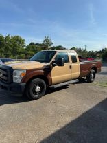 2014 FORD F350 SUPER DUTY SUPER CAB PICKUP V8, FLEX FUEL, 6.2 LITER XL PICKUP 4D 8 FT