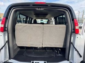 2018 CHEVROLET EXPRESS 3500 PASSENGER PASSENGER V8, FLEX FUEL, 6.0 LITER LS EXTENDED VAN 3D at Motors On Wheels - used car dealership in Houston, Texas.