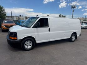 2017 CHEVROLET EXPRESS 3500 CARGO CARGO V8, FLEX FUEL, 6.0 LITER EXTENDED VAN 3D