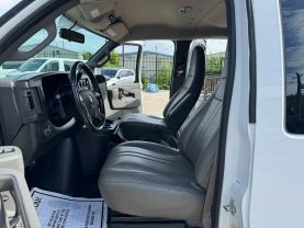 2018 CHEVROLET EXPRESS 3500 PASSENGER PASSENGER V8, FLEX FUEL, 6.0 LITER LS EXTENDED VAN 3D at Motors On Wheels - used car dealership in Houston, Texas.