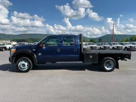 2012 FORD F550 SUPER DUTY CREW CAB 9FT FLATBED GOOSENECK TRUCK FLATBED TRUCKS V8, TURBO DIESEL, 6.7 LITER 176" W.B. 4D - Eddies Auto Sales