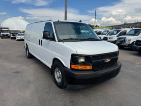 2017 CHEVROLET EXPRESS 3500 CARGO CARGO V8, FLEX FUEL, 6.0 LITER EXTENDED VAN 3D