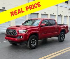 2021 TOYOTA TACOMA DOUBLE CAB PICKUP RED AUTOMATIC - Iron Cars Inc