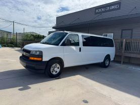 2018 CHEVROLET EXPRESS 3500 PASSENGER PASSENGER V8, FLEX FUEL, 6.0 LITER LS EXTENDED VAN 3D at Motors On Wheels - used car dealership in Houston, Texas.