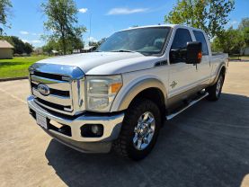 2011 FORD F250 SUPER DUTY CREW CAB PICKUP V8, TURBO DIESEL, 6.7L LARIAT PICKUP 4D 6 3/4 FT