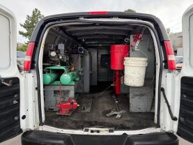 2016 CHEVROLET EXPRESS 3500 CARGO CARGO V8, FLEX FUEL, 6.0 LITER EXTENDED VAN 3D