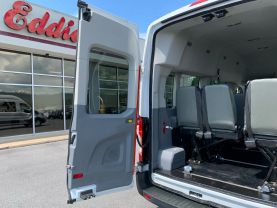 2017 FORD TRANSIT 350 HIGH ROOF 148'' WB 9 PASSENGER VAN WITH 800 LBS WHEELCHAIR LIFT PASSENGER VANS V6, 3.7 LITER XL W/HIGH ROOF W/SLIDING SIDE DOOR VAN 3D - Eddies Auto Sales
