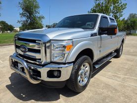 2012 FORD F250 SUPER DUTY CREW CAB PICKUP V8, TURBO DIESEL, 6.7L LARIAT PICKUP 4D 6 3/4 FT