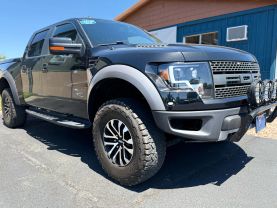 2012 FORD F150 SUPERCREW CAB PICKUP V8, 6.2 LITER SVT RAPTOR PICKUP 4D 5 1/2 FT