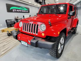 2016 JEEP WRANGLER SUV V6, 3.6 LITER UNLIMITED SAHARA SPORT UTILITY 4D