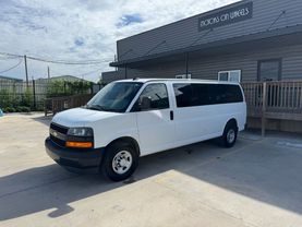2018 CHEVROLET EXPRESS 3500 PASSENGER PASSENGER V8, FLEX FUEL, 6.0 LITER LS EXTENDED VAN 3D at Motors On Wheels - used car dealership in Houston, Texas.