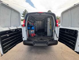 2017 CHEVROLET EXPRESS 3500 CARGO CARGO V8, FLEX FUEL, 6.0 LITER EXTENDED VAN 3D