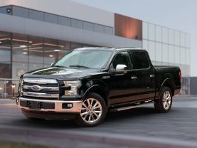 2016 FORD F150 SUPERCREW CAB PICKUP V8, FLEX FUEL, 5.0 LITER LARIAT PICKUP 4D 5 1/2 FT