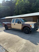2014 FORD F350 SUPER DUTY SUPER CAB PICKUP V8, FLEX FUEL, 6.2 LITER XL PICKUP 4D 8 FT