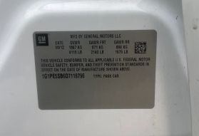 2013 CHEVROLET CRUZE SEDAN 4-CYL, TURBO, 1.4 LITER LT SEDAN 4D