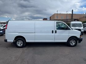 2019 CHEVROLET EXPRESS 3500 CARGO CARGO V8, FLEX FUEL, 6.0 LITER EXTENDED VAN 3D
