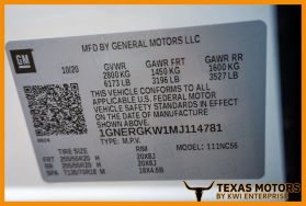 2021 CHEVROLET TRAVERSE SUV V6, 3.6 LITER LT SPORT UTILITY 4D