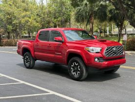 2021 TOYOTA TACOMA DOUBLE CAB PICKUP RED AUTOMATIC - Iron Cars Inc