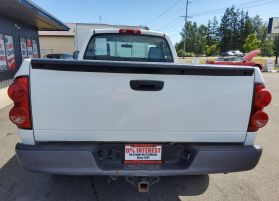2007 DODGE RAM 1500 REGULAR CAB PICKUP V6, 3.7 LITER ST PICKUP 2D 8 FT