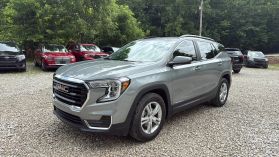 2023 GMC TERRAIN SUV 4-CYL, TURBO, 1.5 LITER SLE SPORT UTILITY 4D at T&T Repairables - used car dealership in Spencer, Indiana.