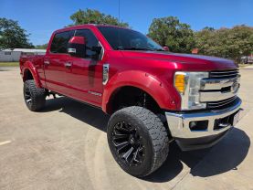 2017 FORD F250 SUPER DUTY CREW CAB PICKUP V8, TURBO DIESEL, 6.7L LARIAT PICKUP 4D 6 3/4 FT