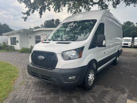 2022 FORD TRANSIT 350 CARGO VAN CARGO V6, FLEX FUEL, 3.5 LITER EXTENDED LENGTH HIGH ROOF VAN 3D