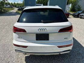 2021 AUDI Q5 SUV 4-CYL, TURBO, 2.0 LITER 45 TFSI PREMIUM SPORT UTILITY 4D at T&T Repairables - used car dealership in Spencer, Indiana.