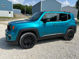 2022 JEEP RENEGADE SUV 4-CYL, MULTIAIR, TURBO, 1.3 LITER ALTITUDE SPORT UTILITY 4D at T&T Repairables - used car dealership in Spencer, Indiana.