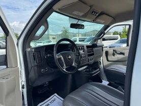 2018 CHEVROLET EXPRESS 3500 PASSENGER PASSENGER V8, FLEX FUEL, 6.0 LITER LS EXTENDED VAN 3D at Motors On Wheels - used car dealership in Houston, Texas.