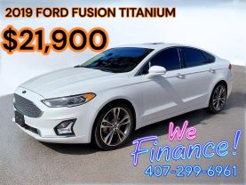 2019 FORD FUSION SEDAN 4-CYL, ECOBOOST, TURBO, 2.0 LITER TITANIUM SEDAN 4D