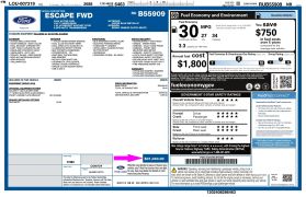 2024 FORD ESCAPE SUV 3-CYL, ECOBOOST, TURBO, 1.5 LITER ACTIVE SPORT UTILITY 4D