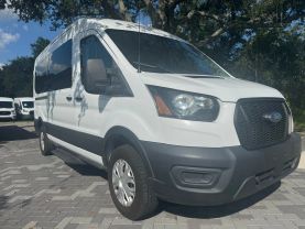 2021 FORD TRANSIT 350 PASSENGER VAN PASSENGER V6, ECOBOOST, TWIN TURBO, 3.5 LITER XL W/MEDIUM ROOF VAN 3D