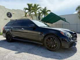 2014 MERCEDES-BENZ E-CLASS WAGON V8, TWIN TURBO, 5.5 LITER E 63 AMG 4MATIC S-MODEL WAGON 4D