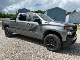 2020 CHEVROLET SILVERADO 1500 CREW CAB PICKUP V8, ECOTEC3, 5.3 LITER CUSTOM TRAIL BOSS PICKUP 4D 6 1/2 FT at T&T Repairables - used car dealership in Spencer, Indiana.