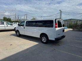 2018 CHEVROLET EXPRESS 3500 PASSENGER PASSENGER V8, FLEX FUEL, 6.0 LITER LS EXTENDED VAN 3D at Motors On Wheels - used car dealership in Houston, Texas.