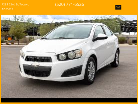 2012 CHEVROLET SONIC SEDAN 4-CYL, 1.8 LITER LT SEDAN 4D