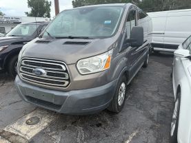 2016 FORD TRANSIT 350 WAGON PASSENGER V6, FLEX FUEL, 3.7 LITER XLT W/LOW ROOF W/60/40 SIDE DOOR VAN 3D