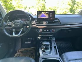 2021 AUDI Q5 SUV 4-CYL, TURBO, 2.0 LITER 45 TFSI PREMIUM SPORT UTILITY 4D at T&T Repairables - used car dealership in Spencer, Indiana.