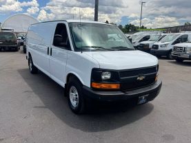 2017 CHEVROLET EXPRESS 3500 CARGO CARGO V8, FLEX FUEL, 6.0 LITER EXTENDED VAN 3D
